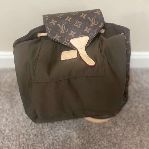 LOUIS VUITTON Montsouris NM Monogram Canvas Backpack Bag Brown - Picture 6 of 7